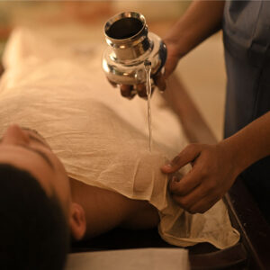 Kashaya Dhara, a classical Ayurvedic treatment