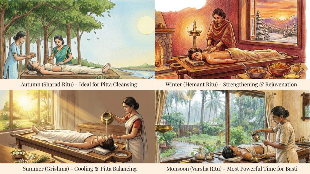 seasonal panchakarma is different panchakarma treatments during different seasons 