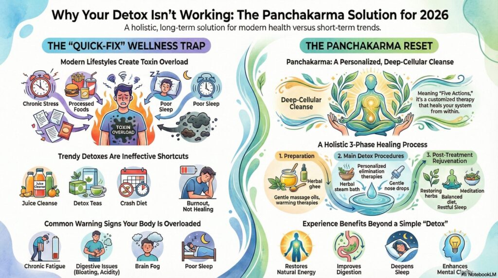 Choose Panchakarma treatment for 2026 detox, healing, and rejuvenating 