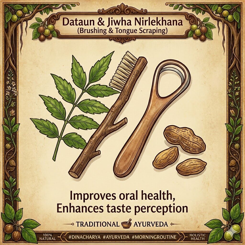 ayurvedic brushing and tongue scraping