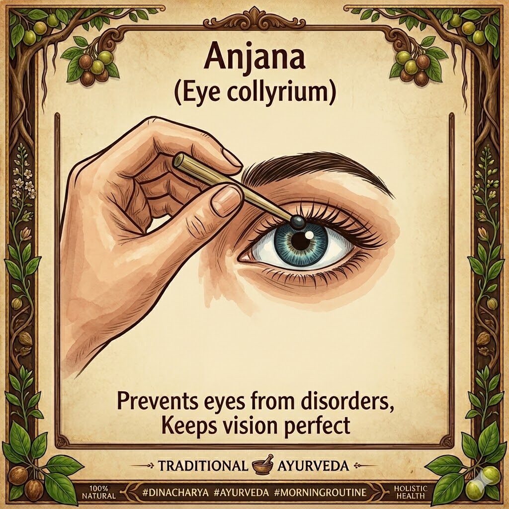 Anjana in Ayurvedic Daily Routine