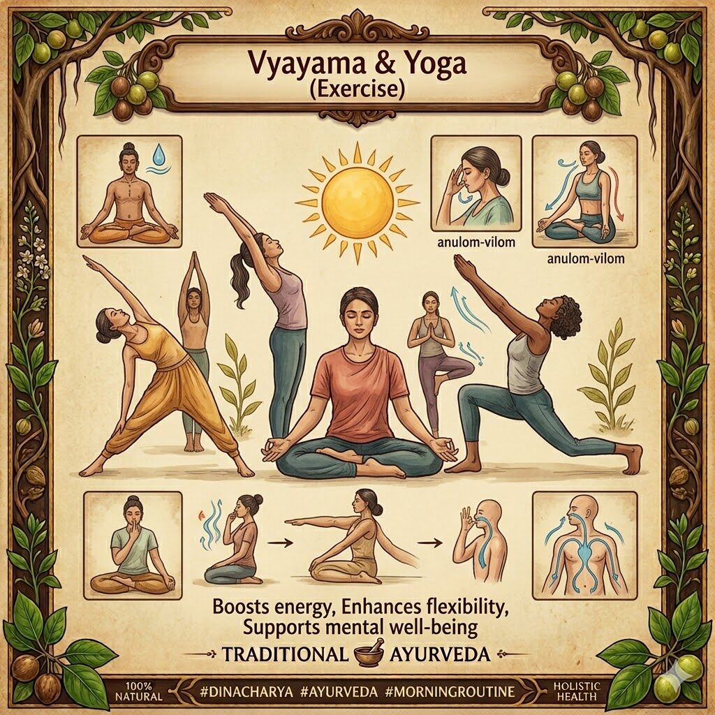 Yoga in Ayurvedic Dinacharya