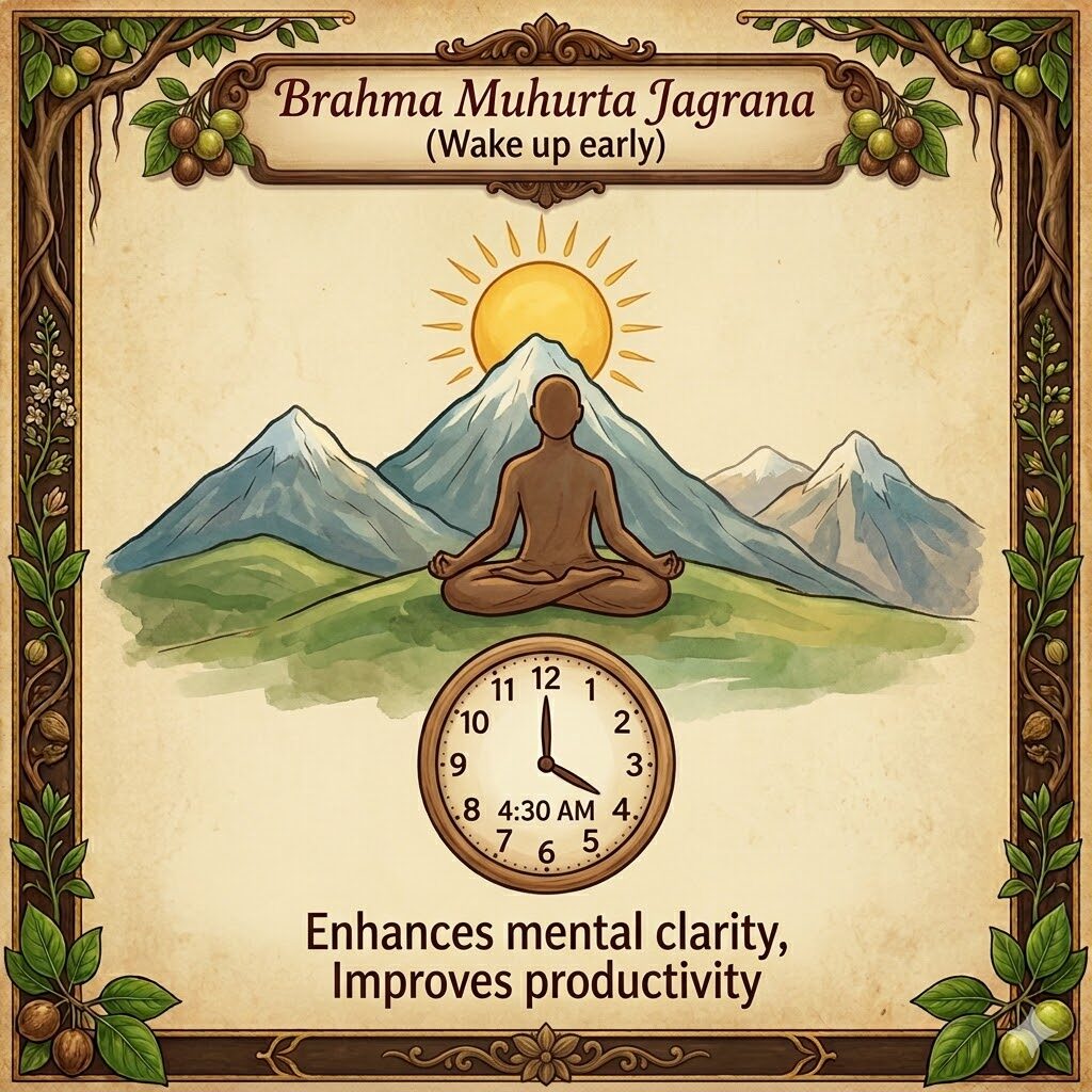 brahma muhurta jagrana in ayurvedic daily routine